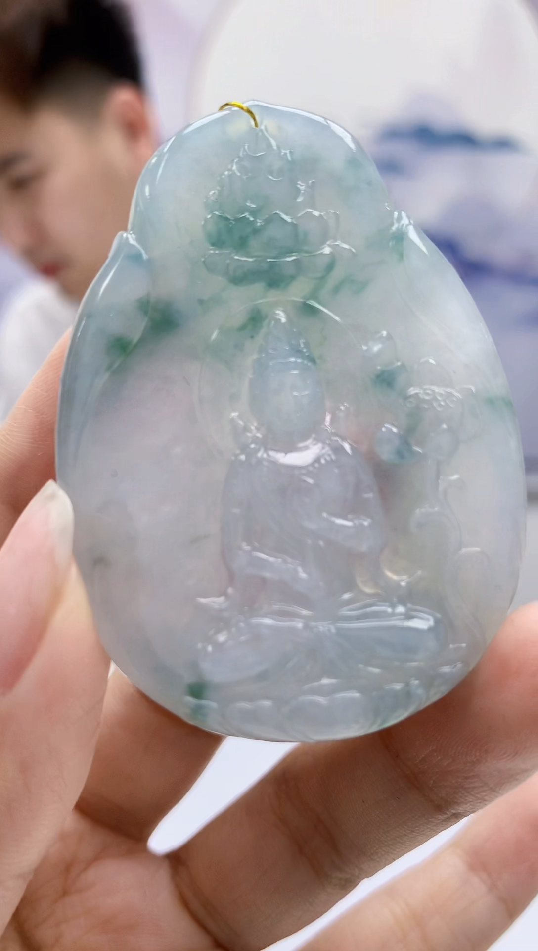 定制翡翠未镶嵌4868kk-毛货挂件172