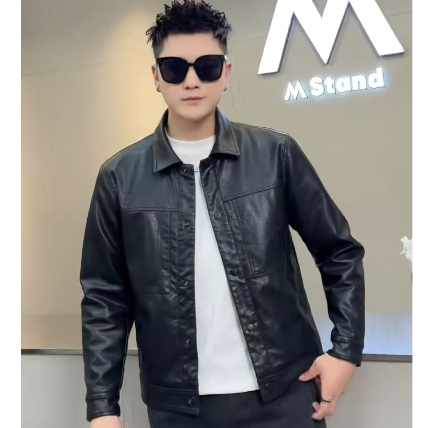 1988 STUDIO•男士加绒皮衣外套110625903