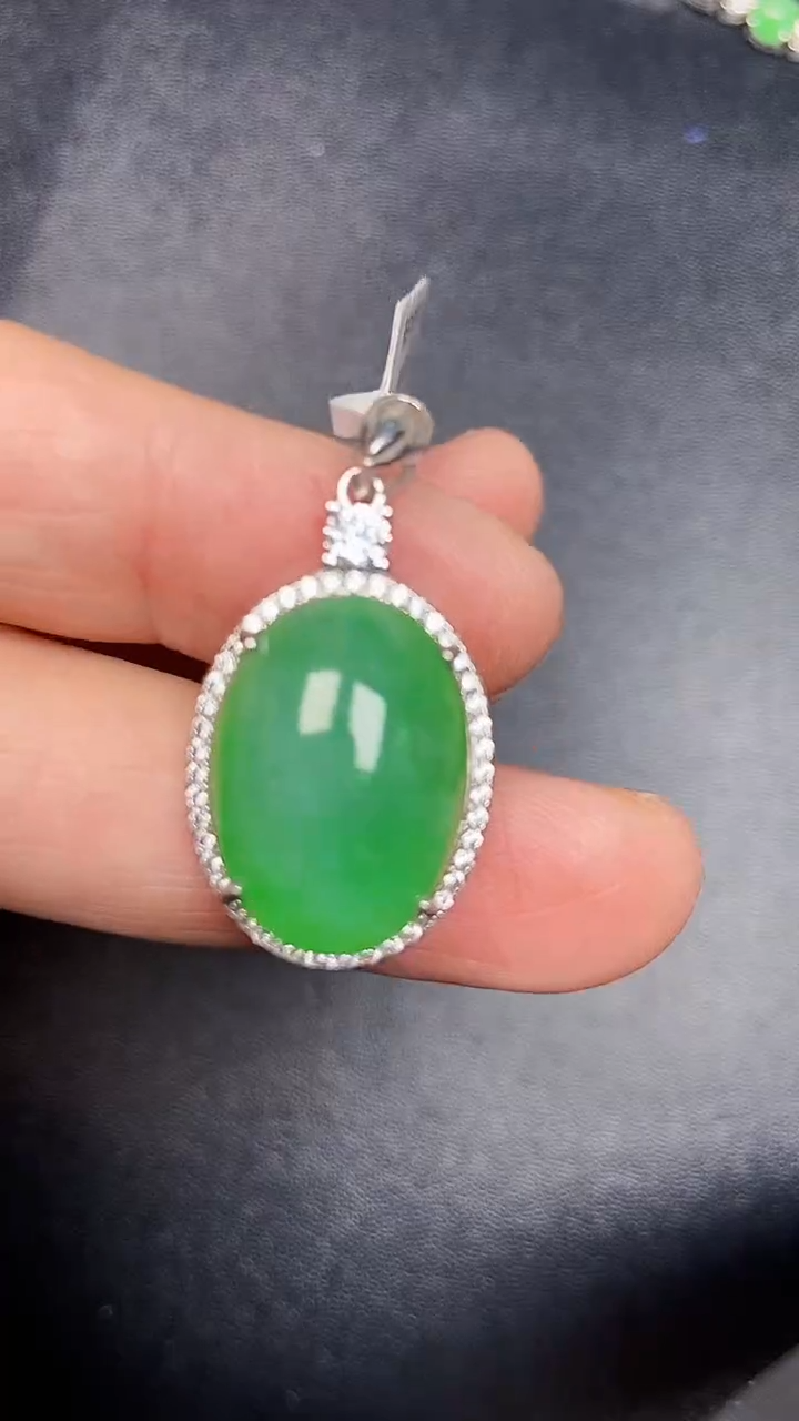 银S925镶嵌戒指翡翠1610