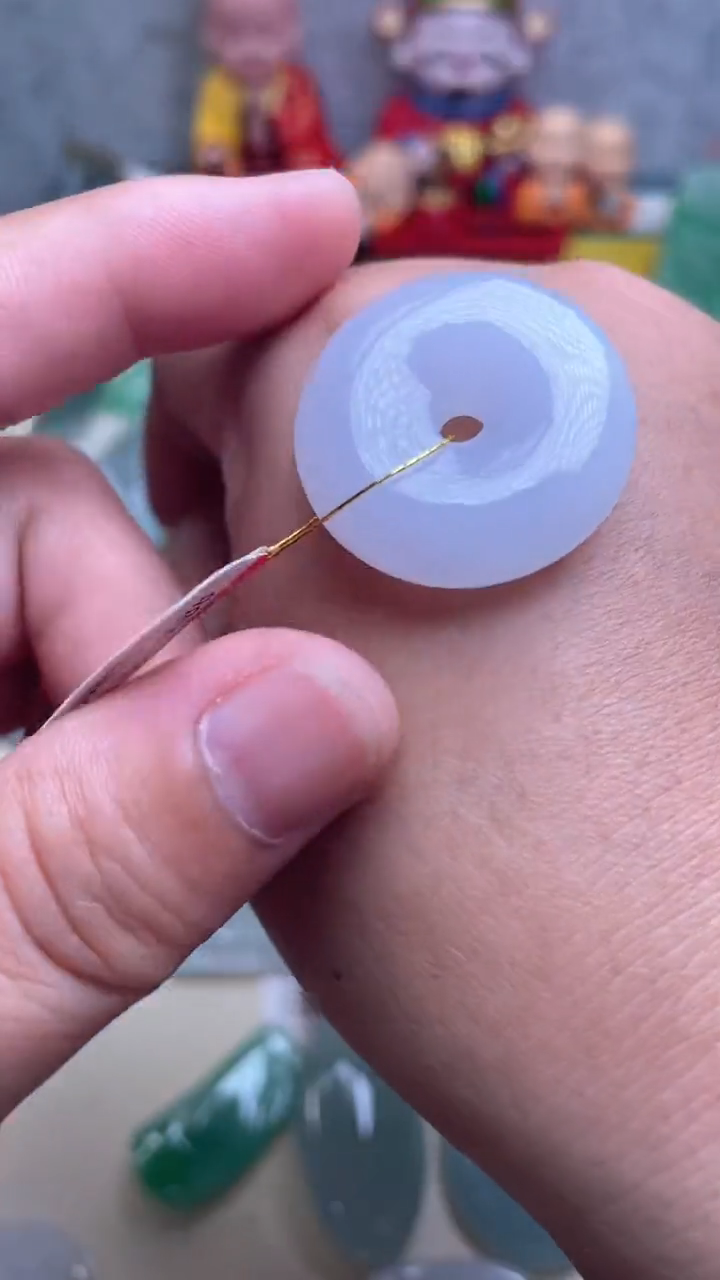 颈饰未镶嵌翡翠扣