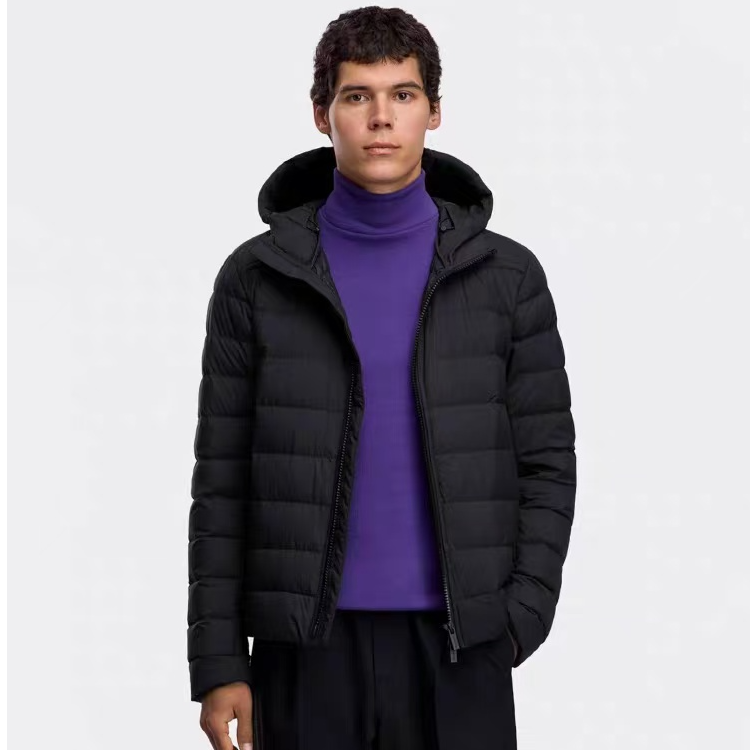 未使用 CANADA GOOSE 加拿大鹅25年款哑光Crofton连帽黑色羽绒服