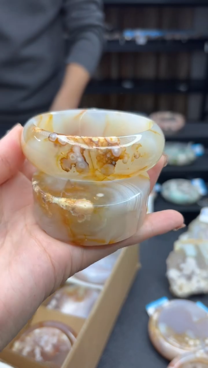 【闪购商品】石英质玉手镯未镶嵌873（60圈赠送镯心）