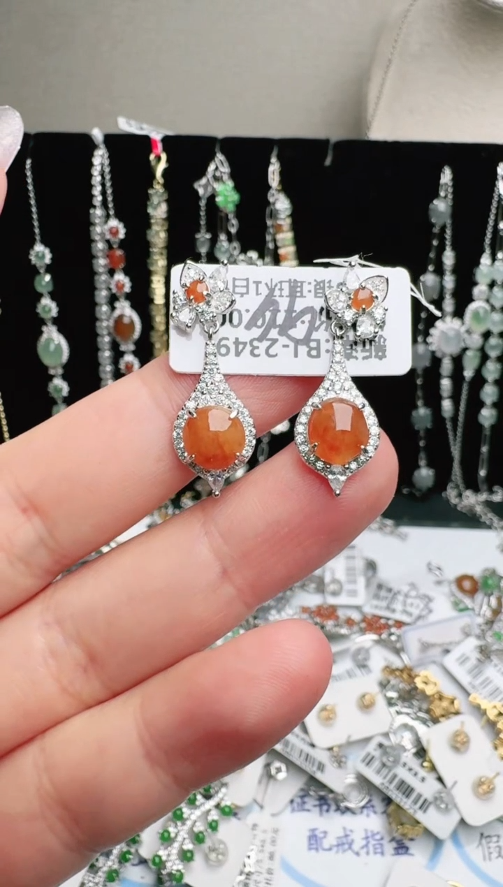 银S925镶嵌手链翡翠.