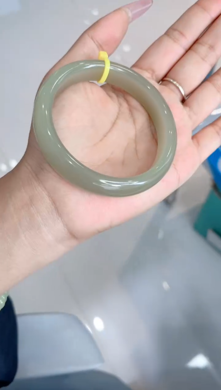 未镶嵌手镯和田玉148-苹果绿59