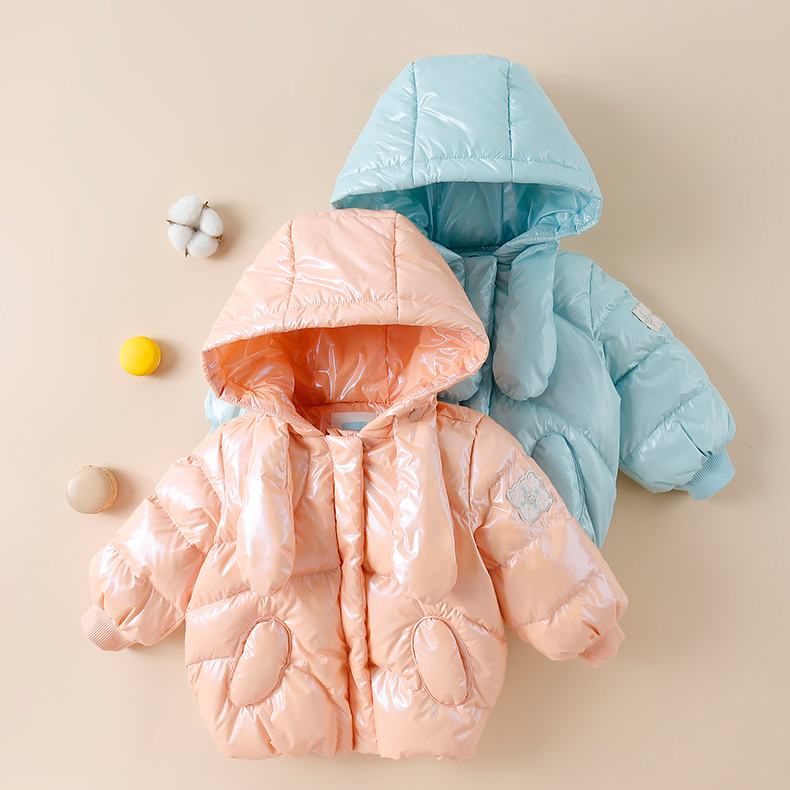 孩子家女童羽绒服连帽秋冬鸭绒防风防水保暖加厚儿童外套21420197