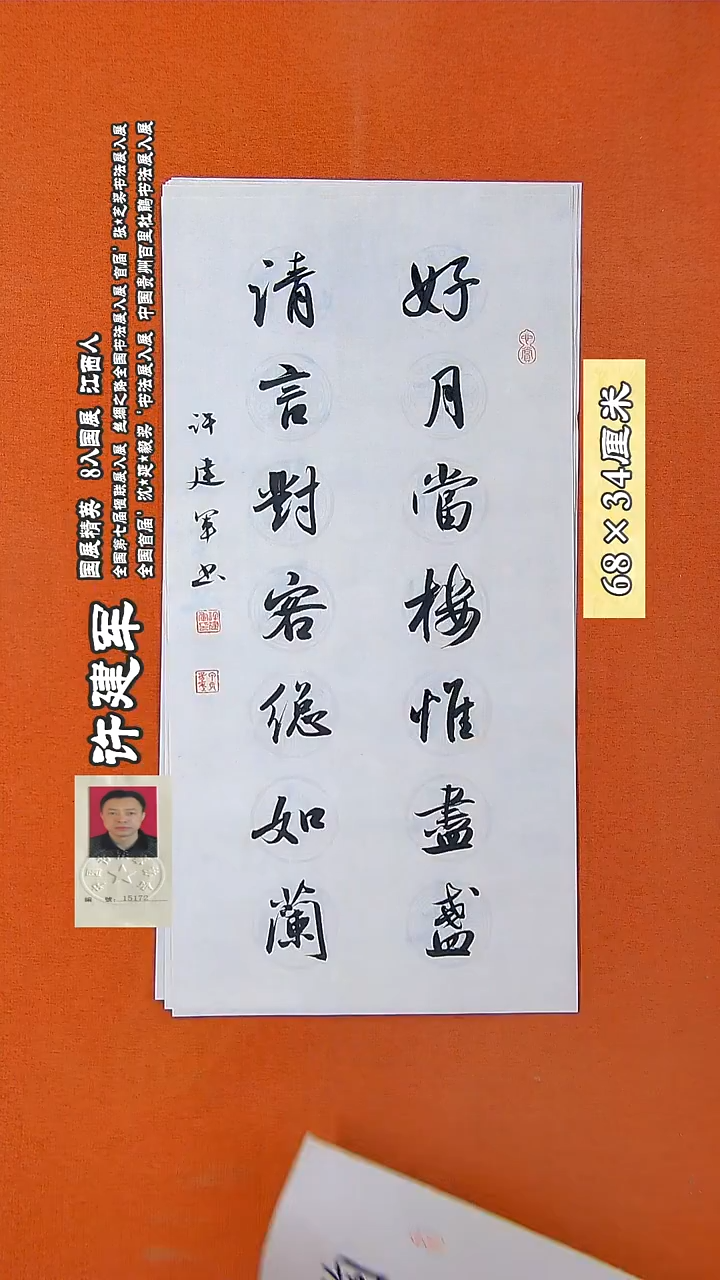 书法231R许建军书法作品