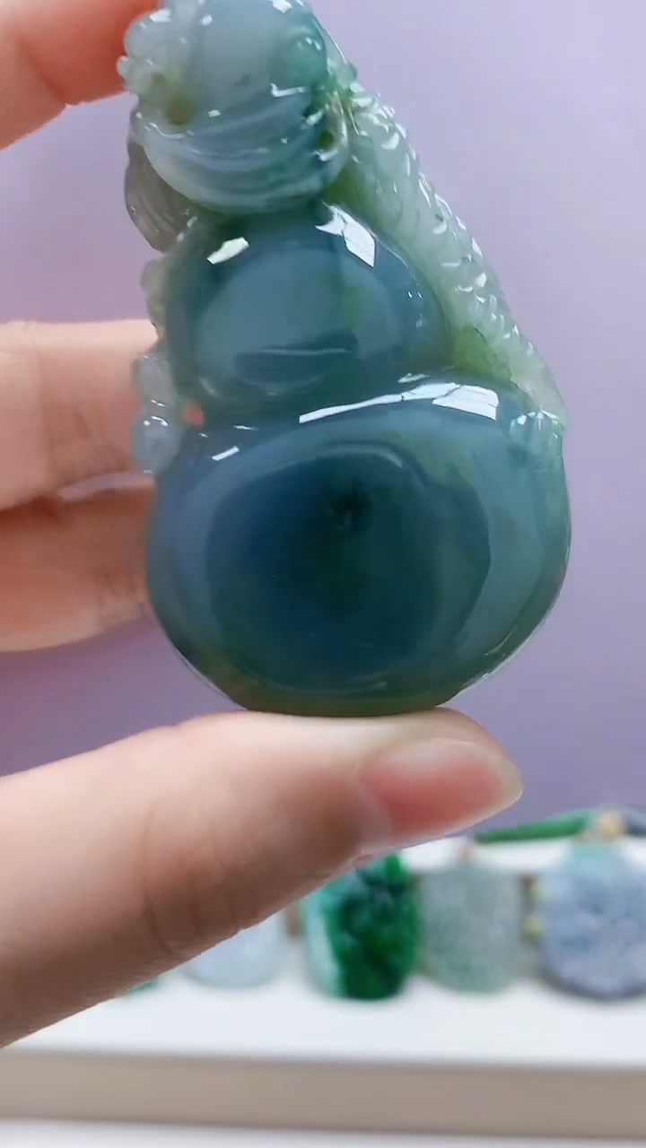 未镶嵌定制翡翠5145lr-毛货挂件47