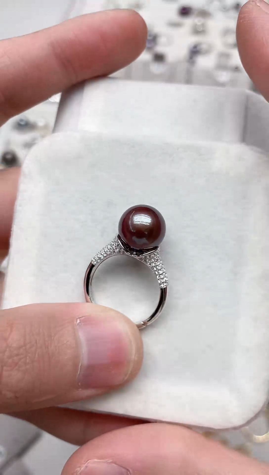 【闪购商品】淡水珍珠戒指银S925镶嵌戒指