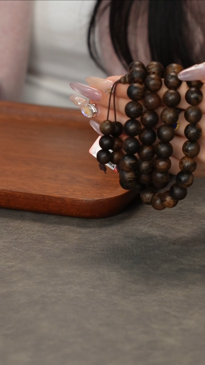 【闪购商品】沉香木手串帝王香海南沉香昆仑梅格1.2多圈瘤疤料