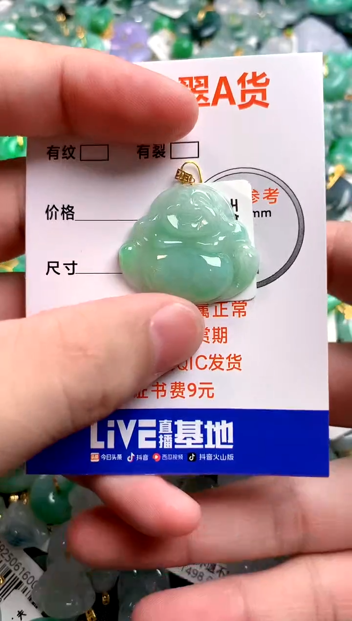 颈饰18K金镶嵌翡翠0011009786