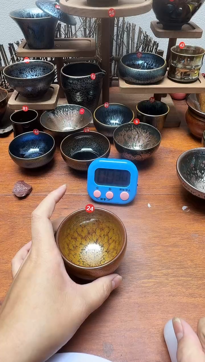 茶盏蹦**跶24号建盏工匠茶器