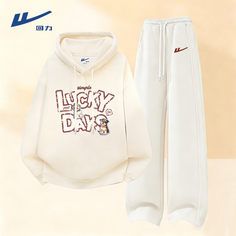 【回力】运动服套装女2026新款爆款春秋卫衣女款休闲卫裤两件套潮