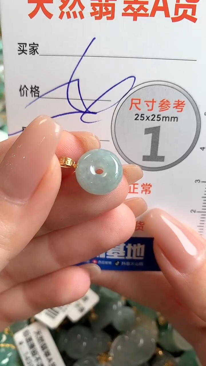 【闪购商品】翡翠颈饰18K金镶嵌14003448