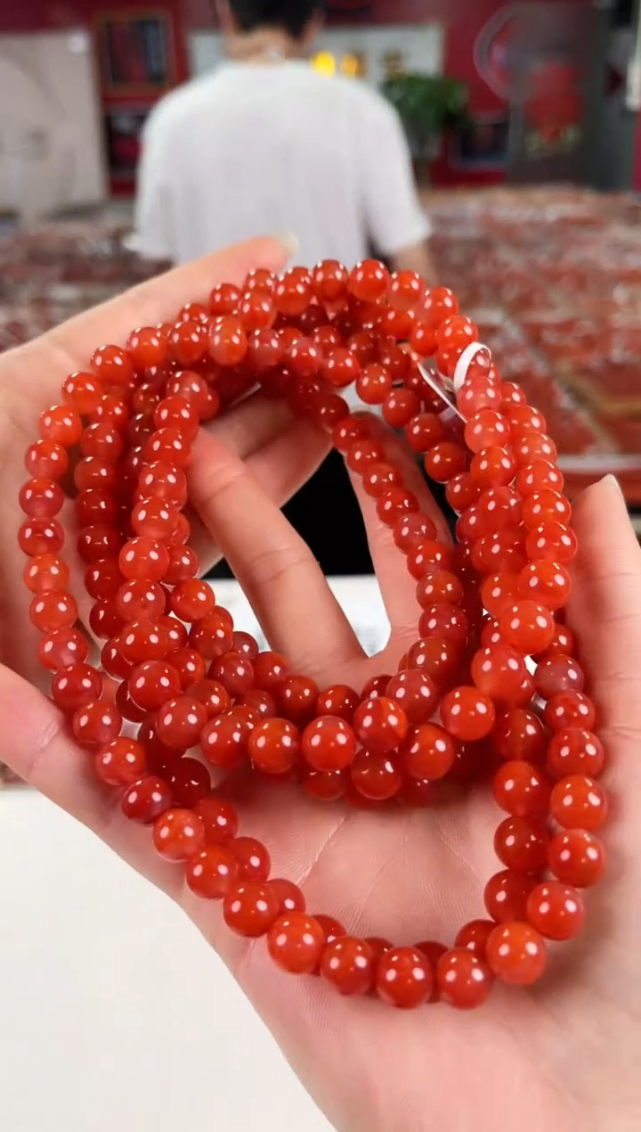 南红玛瑙瓦西多圈8+未镶嵌（多样式发其一）