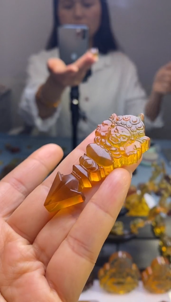 【闪购商品】琥珀颈饰未镶嵌HP100-26（金刚杵）