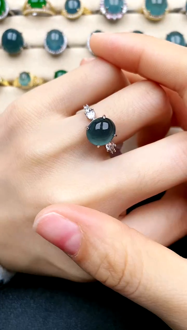 【闪购商品】翡翠戒指银S925镶嵌.....