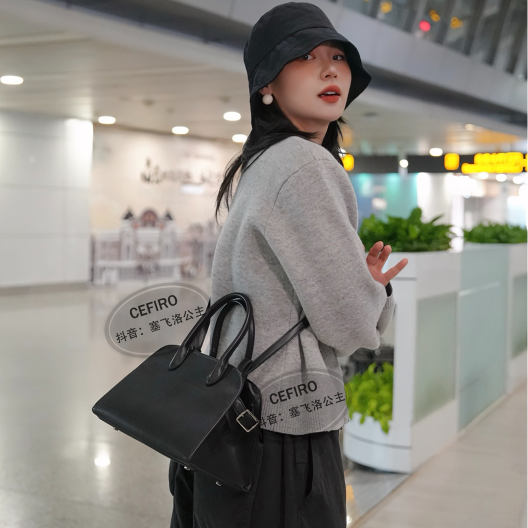 【塞飞洛】秋冬气质通勤休闲女士手拎斜跨女包 WGG-1FB811-1101