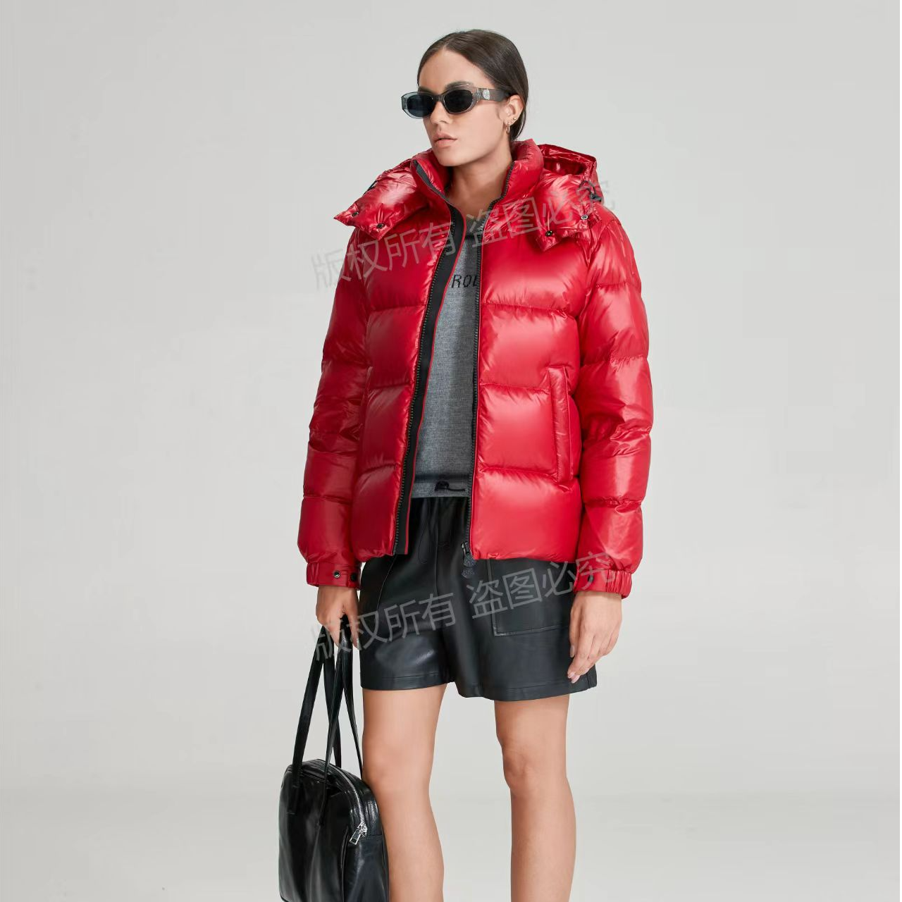 【898】蒙口安情侣款鹅绒服