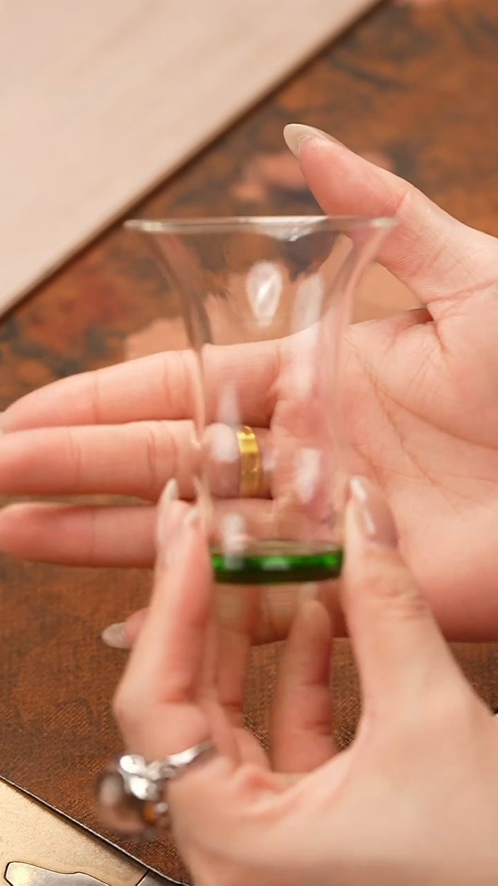 【闪购商品】禾器/晶彩君悦单杯/湖绿