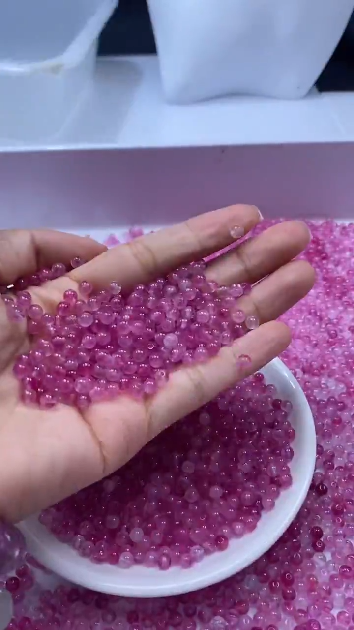 颈饰未镶嵌水晶W3247粉紫碧玺4MM*60颗