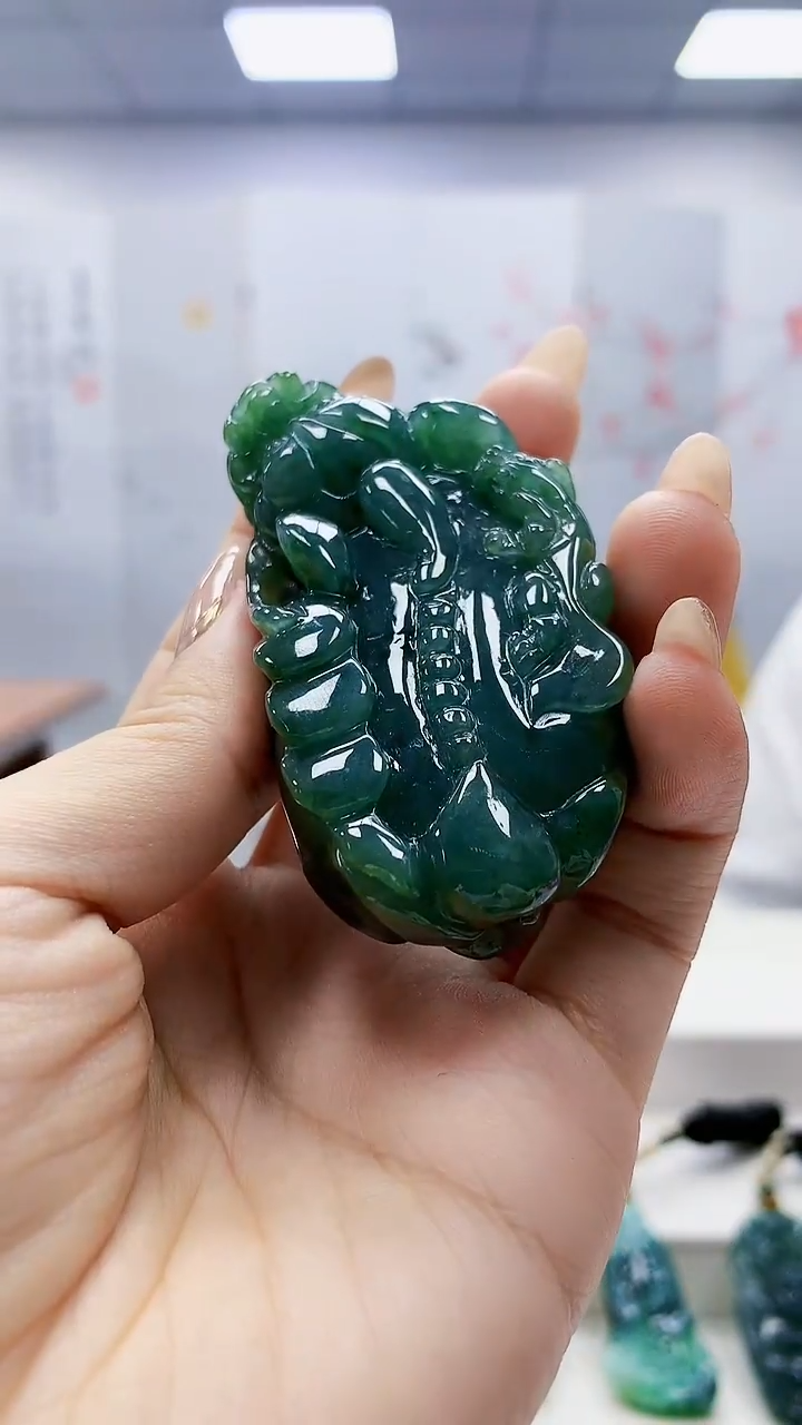 未镶嵌定制翡翠4898ty-毛货挂件18