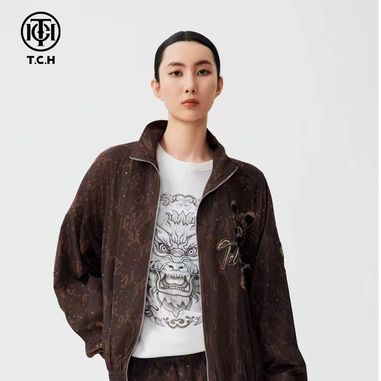 爆款-TCH【雅丹风】外套25春装新款潮流百搭复古外套女T72C276076