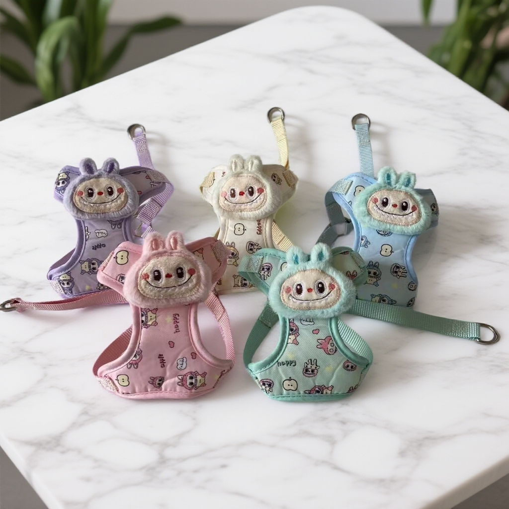 可爱狗狗牵引绳背带中小型犬适用防脱遛狗必备