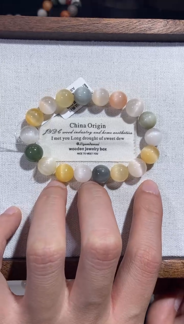 未镶嵌手串水晶9号链接 卡10咪+ 油画兔毛