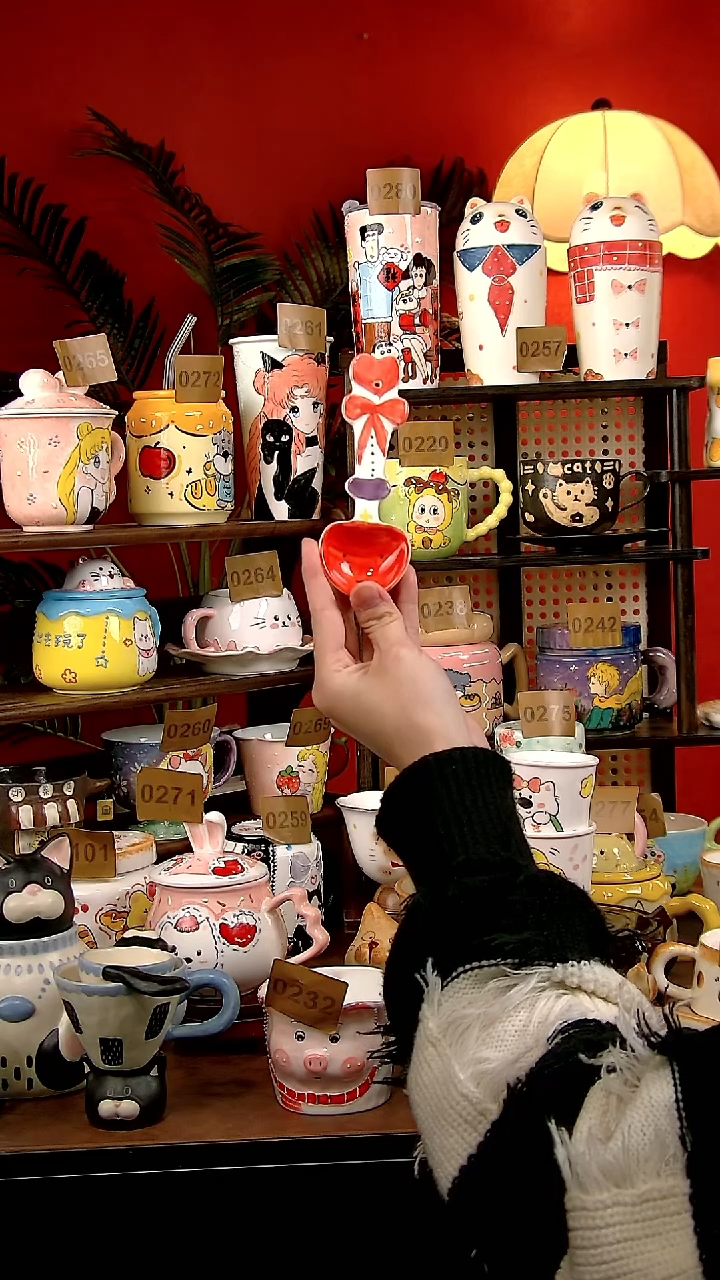 其他瓷DIY景德镇创意手工陶瓷卡通风勺子