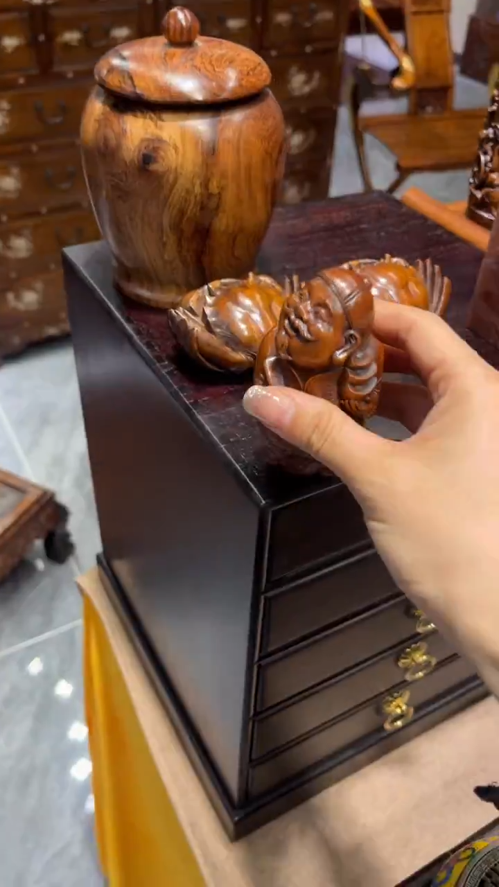 木小叶黄杨手把件