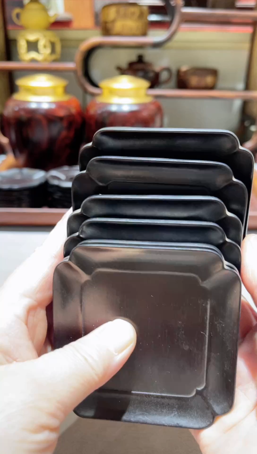 【闪购商品】木精品木雕方盘6片精工细作