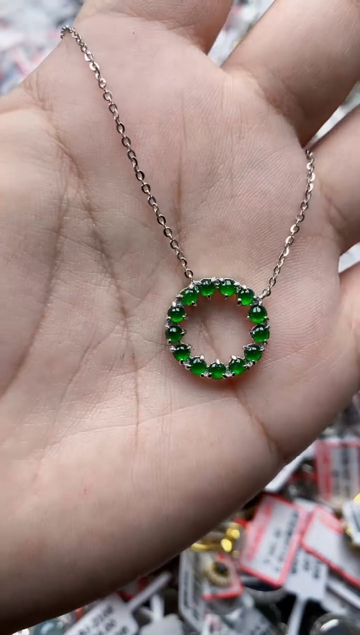 【闪购商品】翡翠戒指银S925镶嵌22222---9