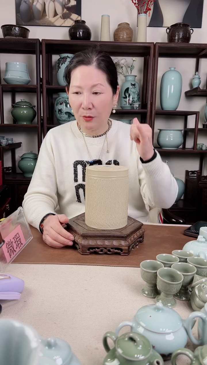 【闪购商品】杯纯手工 草木灰 直筒盖罐