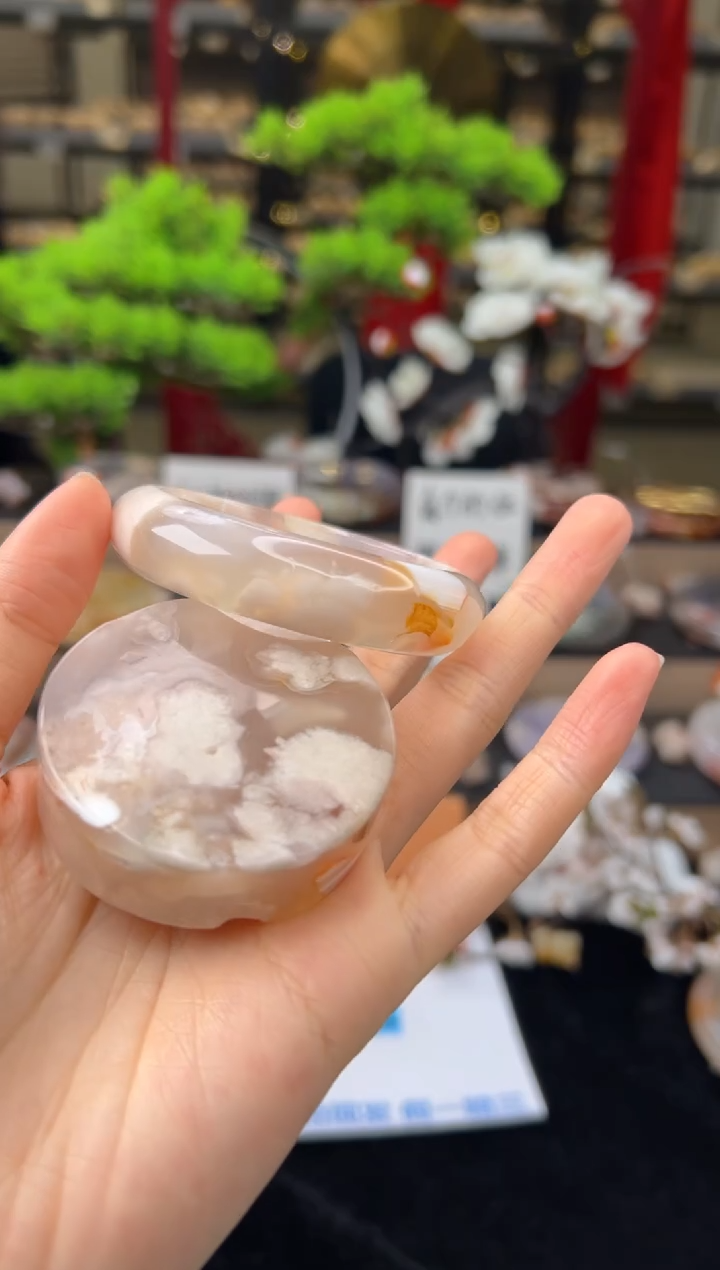 【闪购商品】石英质玉未镶嵌手镯53圈口（赠送镯心）13029