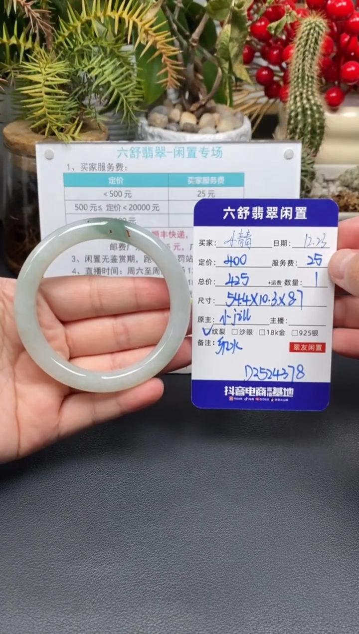 未镶嵌手镯翡翠小**。D2524378