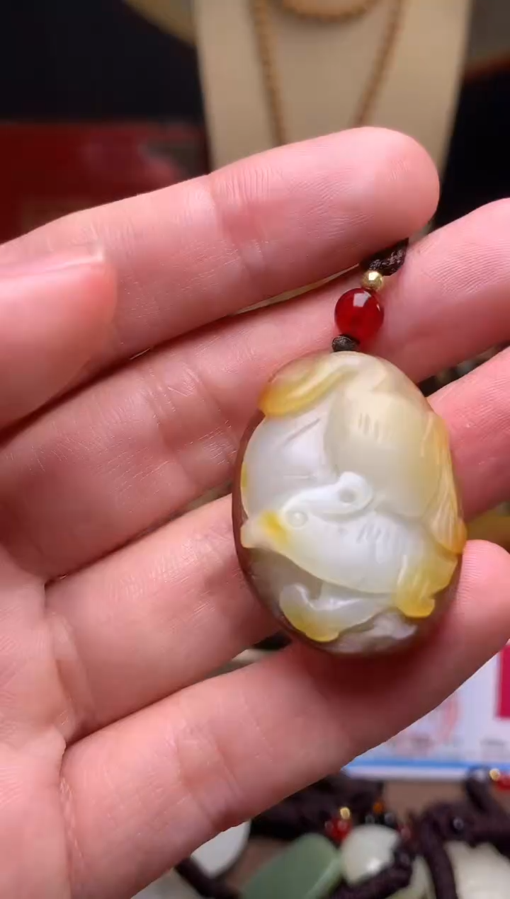 颈饰未镶嵌和田玉新疆料青海料清水和田玉吊坠