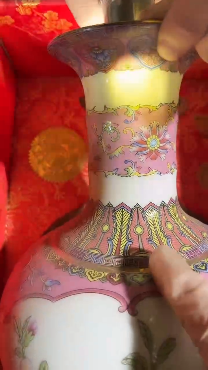 木粉色花花瓶子11