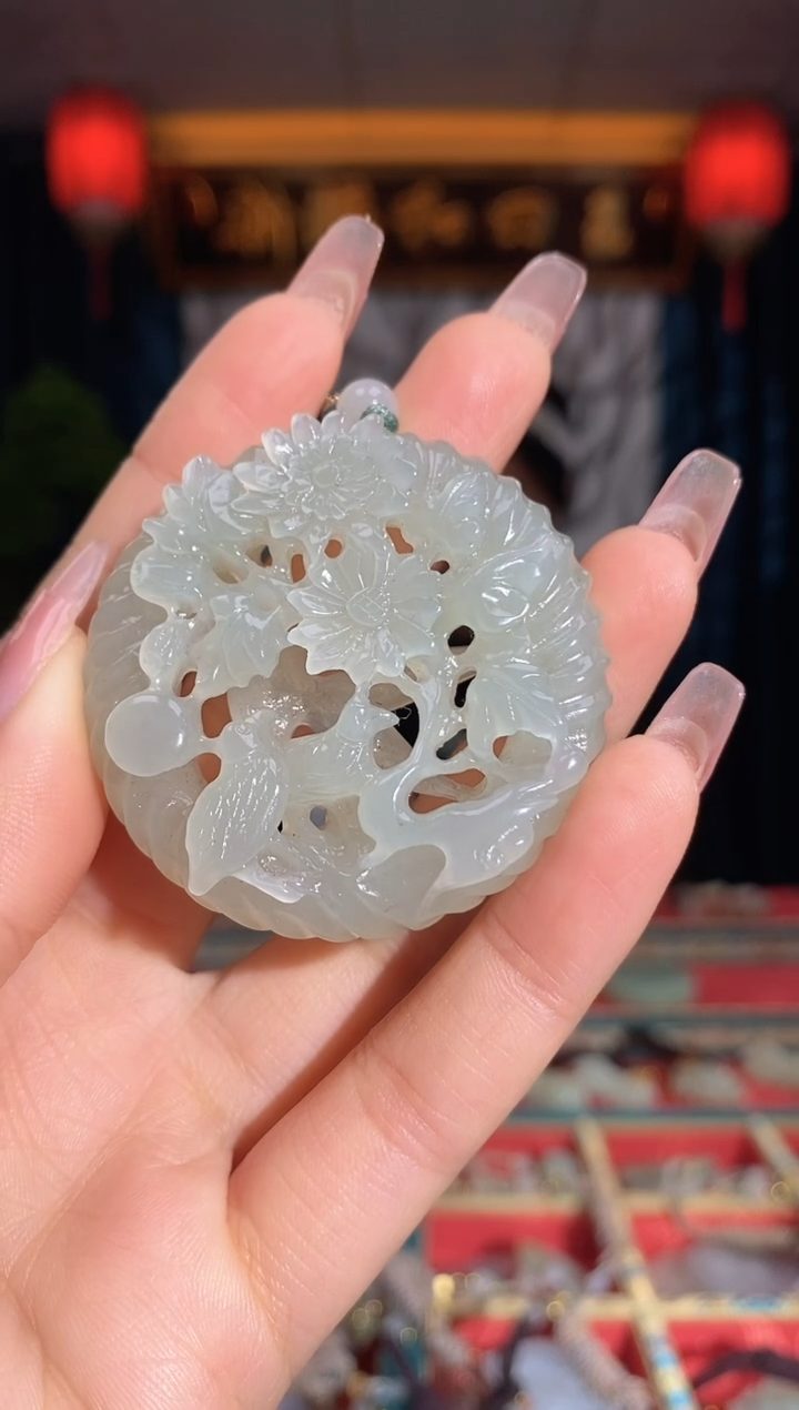 【闪购商品】和田玉颈饰未镶嵌喜鹊牌