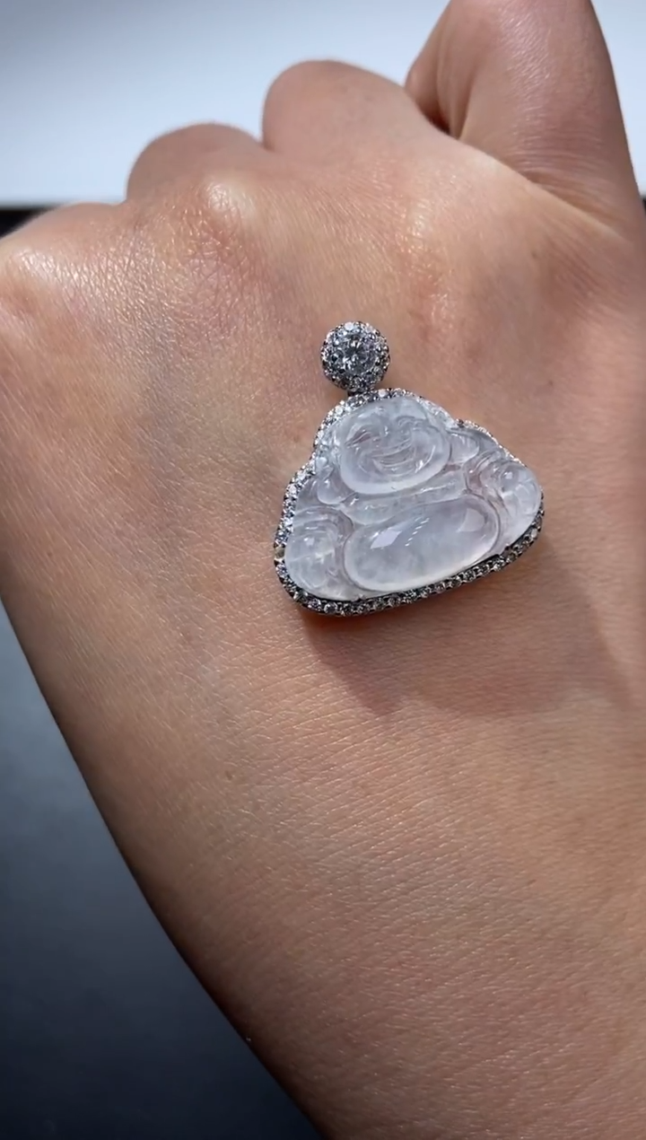 银S925镶嵌挂件翡翠374995  多人