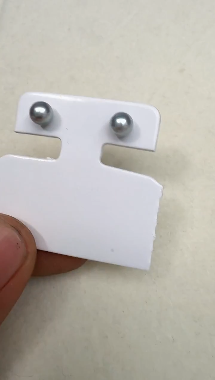 银S925镶嵌耳饰海水珍珠耳钉