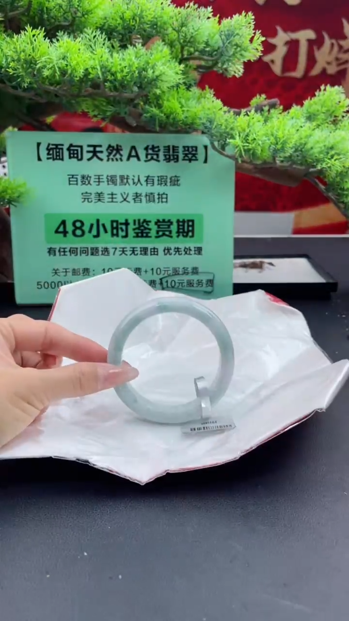 【闪购商品】翡翠手镯未镶嵌翡翠手镯（微瑕）18