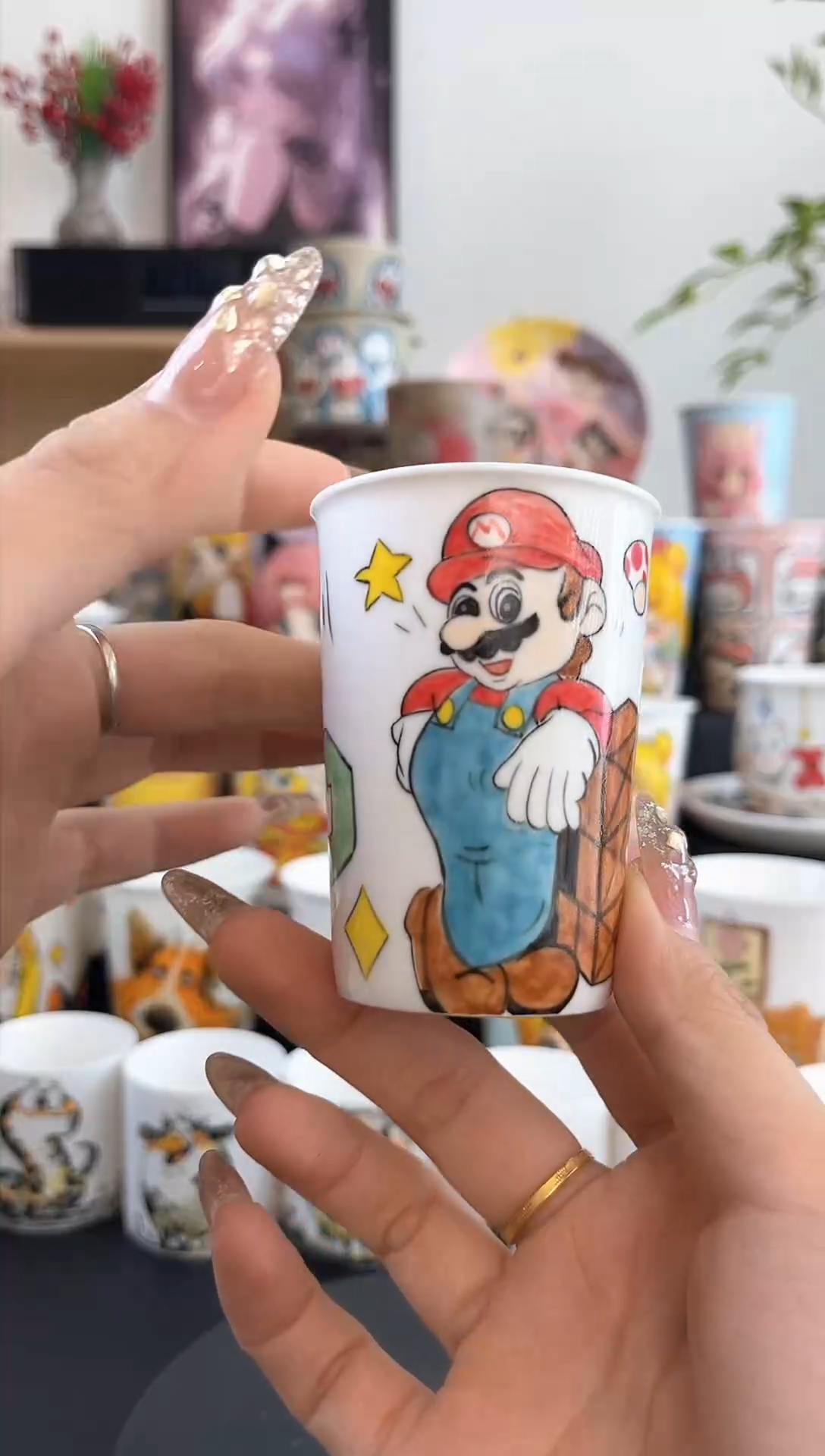 【闪购商品】摆件笙笙漫手工手绘小杯杯