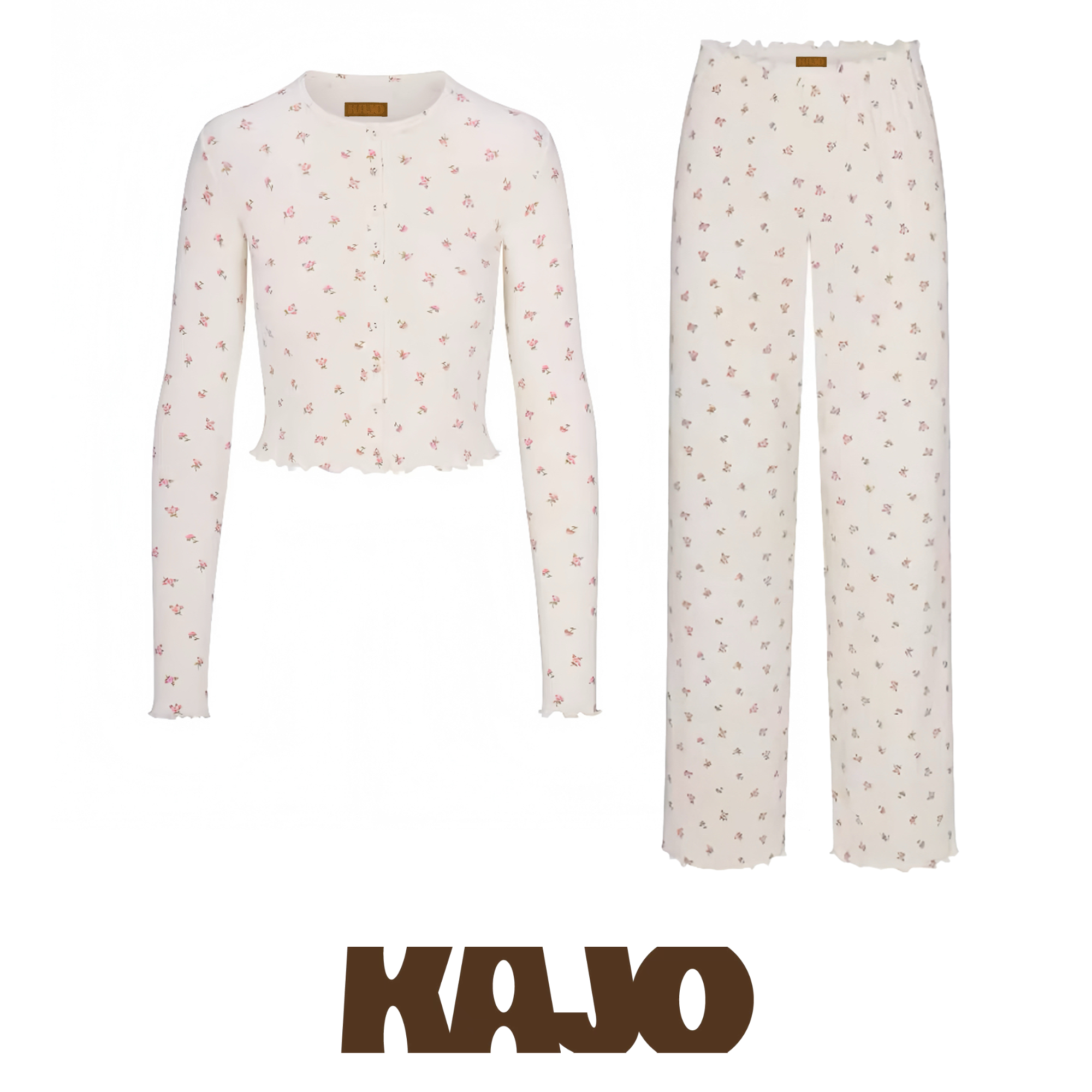 KAJO25AW碎花木耳边套装070