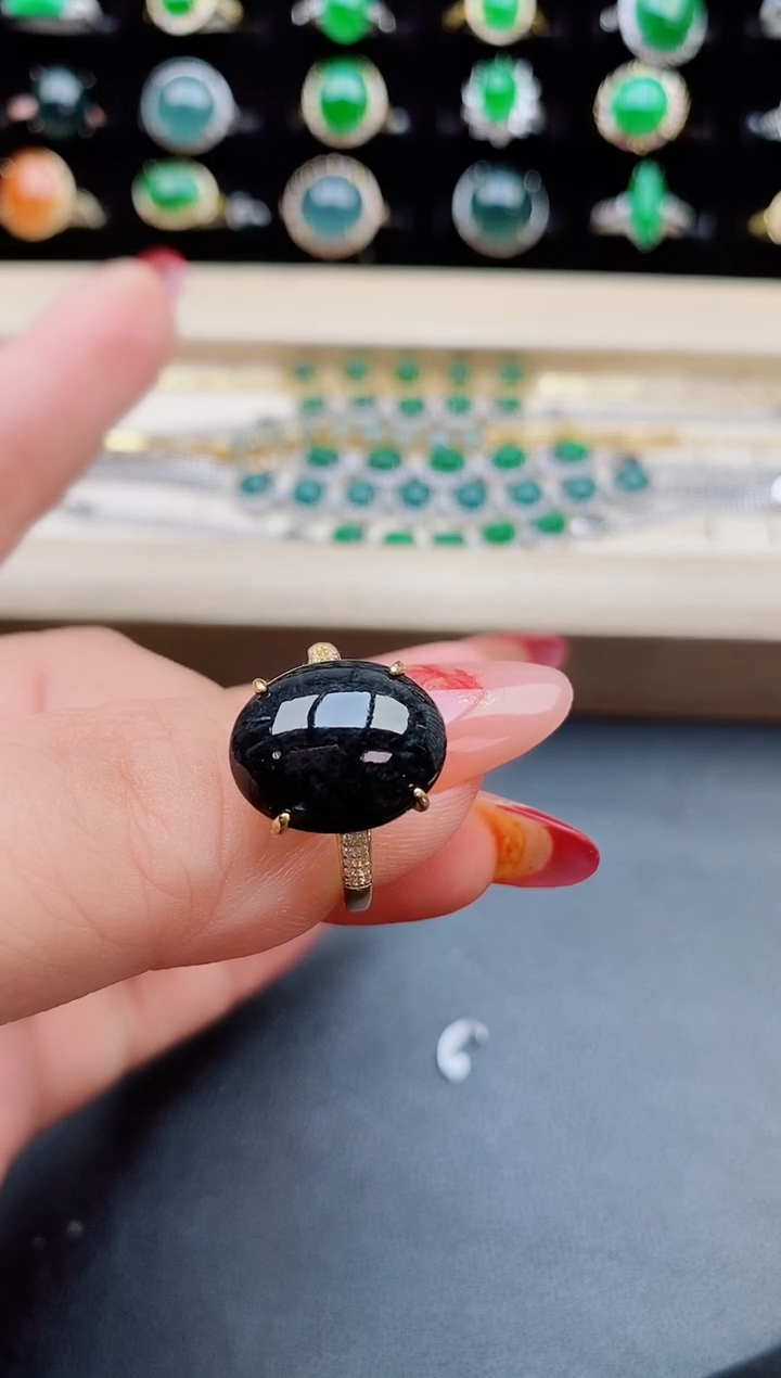 【闪购商品】翡翠戒指银S925镶嵌321321