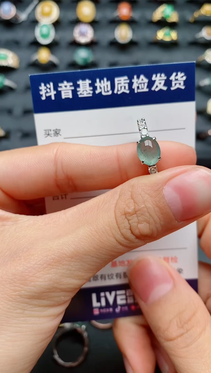 【闪购商品】翡翠戒指银S925镶嵌............