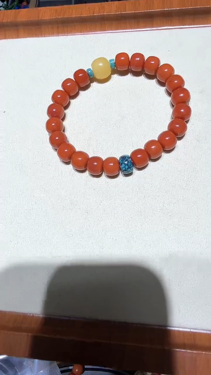 未镶嵌手链南红玛瑙余*精品老型珠单圈