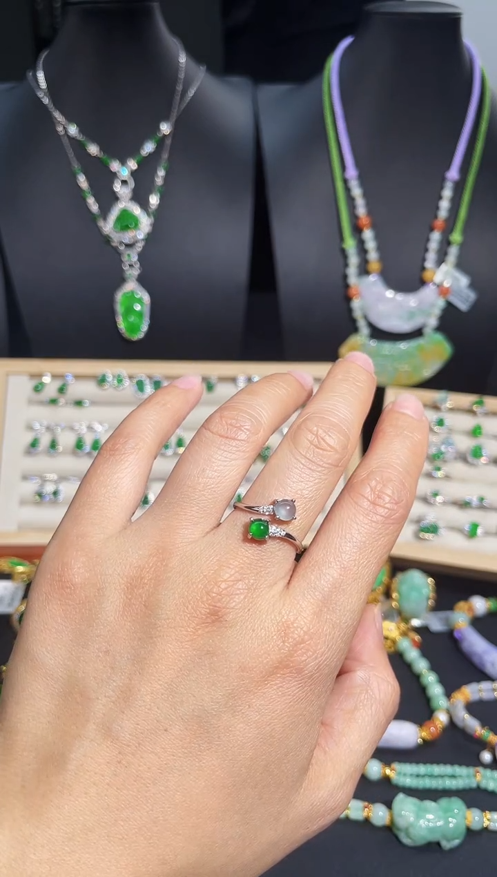 【闪购商品】翡翠颈饰银S925镶嵌蛋面/支持复检/一件