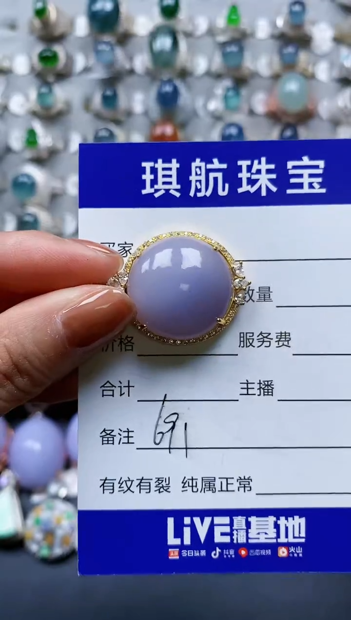 【闪购商品】翡翠颈饰银S925镶嵌0691