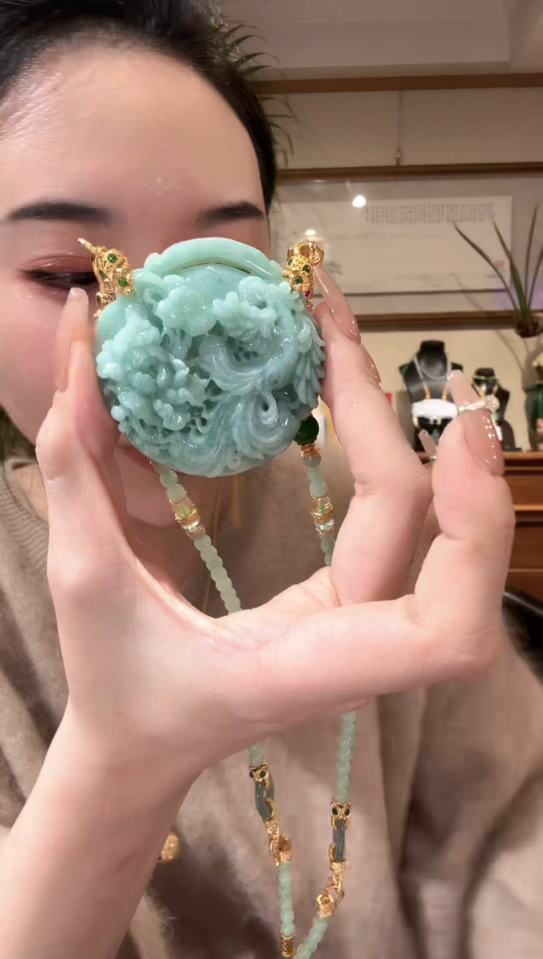 【闪购商品】翡翠颈饰未镶嵌国风