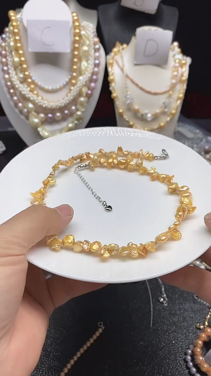 淡水珍珠未镶嵌颈饰多人